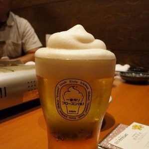 ソフトクリームのようなビールです