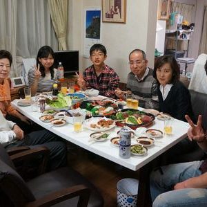 家族で夕食を!!